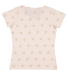 Code V 3629 Women's Star Print Scoop Neck Tee in Natural heather star