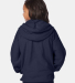 Hanes P480 Youth EcoSmart® Full-Zip Hooded Sweats in Navy