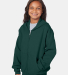 Hanes P480 Youth EcoSmart® Full-Zip Hooded Sweats in Deep forest