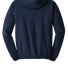 Hanes P180 Unisex Ecosmart® Full-Zip Hooded Sweat in Navy
