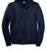 Hanes P180 Unisex Ecosmart® Full-Zip Hooded Sweat in Navy