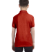 Hanes 054Y Youth Ecosmart® Jersey Polo in Deep red