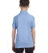 Hanes 054Y Youth Ecosmart® Jersey Polo in Light blue