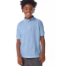 Hanes 054Y Youth Ecosmart® Jersey Polo in Light blue