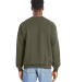 Hanes RS160 Unisex Perfect Sweats Crewneck Sweatsh in Fatigue green