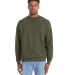 Hanes RS160 Unisex Perfect Sweats Crewneck Sweatsh in Fatigue green