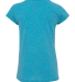 J America 8129 Youth Glitter T-Shirt in Maui blue