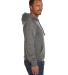J America 8620 Men's Cloud Fleece Hooded Sweatshir in Charcoal heather