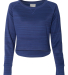 J America 8663 Women's Odyssey Striped Performance in Sapphire stripe