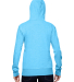 J America 8860 Women’s Glitter French Terry Hood in Maui blue/ silver