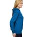 J America 8860 Women’s Glitter French Terry Hood in Royal/ silver