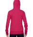 J America 8860 Women’s Glitter French Terry Hood in Wildberry/ silver