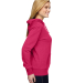 J America 8860 Women’s Glitter French Terry Hood in Wildberry/ silver