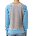 J America 8927 Women’s Zen Fleece Raglan Sweatsh in Cement/ oceanberry