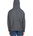 J America 8846 Men's Sport Weave Hooded Sweatshirt in Charcoal