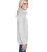 J America 8653 Women’s Relay Cowl Neck Sweatshir in Ash