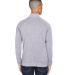 J America 8869 Men's Triblend Quarter-Zip Sweatshi in Grey triblend