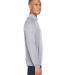 J America 8869 Men's Triblend Quarter-Zip Sweatshi in Grey triblend