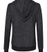 J America 8656 Women’s Cozy Jersey Hooded Full-Z in Black