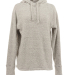 J America 8680 Women’s Teddy Fleece Hooded Pullo in Smoke heather