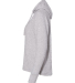 J America 8680 Women’s Teddy Fleece Hooded Pullo in Smoke heather