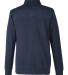 J America 8708 Men's Ripple Fleece Snap Sweatshirt in Navy