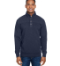 J America 8708 Men's Ripple Fleece Snap Sweatshirt in Navy