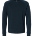 J America 8707 Men's Ripple Fleece Raglan Crewneck in Navy