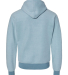 J America 8709 Men's Flip Side Fleece Hooded Sweat in Chambray heather
