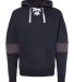 J America 8832 Men's Sport Lace Colorblocked Fleec in Navy