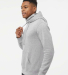 J America 8879 Men's Gaiter Fleece Hooded Sweatshi in Grey heather