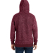 J America 8711 Men's Aspen Fleece Hooded Sweatshir in Burgundy speck