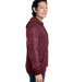 J America 8711 Men's Aspen Fleece Hooded Sweatshir in Burgundy speck