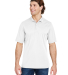 Core 365 CE104 Men's Market Snag Protect Mesh Polo in White