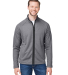 Core 365 CE72 Men's Venture Heathered Stripe Full- in Black/ white
