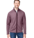 Core 365 CE72 Men's Venture Heathered Stripe Full- in Burgundy/ white