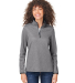 Core 365 CE73W Women's Venture Heathered Stripe Qu in Black/ white