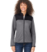 Core 365 CE74W Women's Venture Heathered Stripe Hy in Black/ white