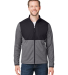 Core 365 CE74 Men's Venture Heathered Stripe Hybri in Black/ white