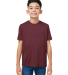 Core 365 CE10Y Youth Capital Performance T-Shirt in Burgundy