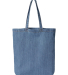 Liberty Bags 7761A Cotton Denim Gusseted Tote Bag in Light blue denim