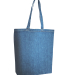 Liberty Bags 7761A Cotton Denim Gusseted Tote Bag in Light blue denim