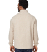 North End NE713 Men's Aura Sweater Fleece Quarter- in Oatmeal heather/ teak