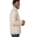 North End NE713 Men's Aura Sweater Fleece Quarter- in Oatmeal heather/ teak