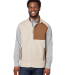 North End NE714 Men's Aura Sweater Fleece Vest in Oatmeal heather/ teak