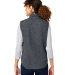 North End NE714W Women's Aura Sweater Fleece Vest in Carbon/ carbon