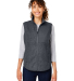 North End NE714W Women's Aura Sweater Fleece Vest in Carbon/ carbon