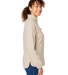 North End NE713W Women's Aura Sweater Fleece Quart in Oatmeal heather/ teak