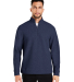 North End NE725 Men's Spirit Textured Quarter-Zip  in Classic navy heather
