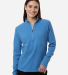 North End NE725W Women's Spirit Textured Quarter-Z in Light nautical blue heather